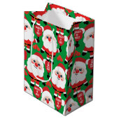 Pickleball Santa Medium Cadeauzakje (Voorkant Gekanteld)