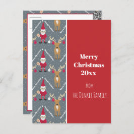 Pickleball Santa 🎅 Merry 🎁 Briefkaart