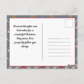 Pickleball Santa 🎅 Merry 🎁 Briefkaart (Achterkant)