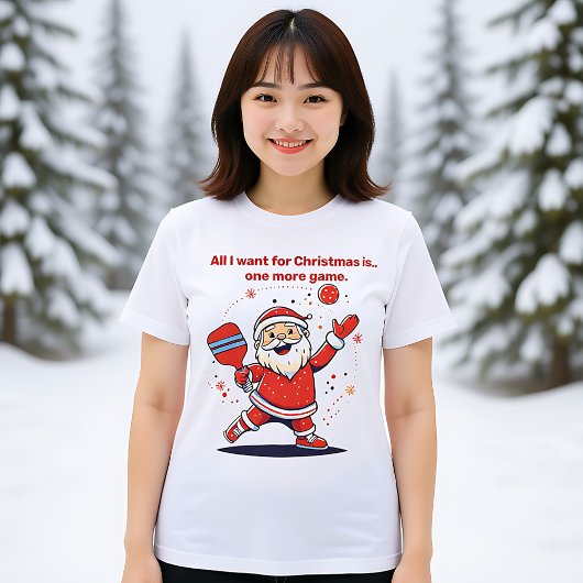 Pickleball🎅 Santa nog een spel Tri-Blend Shirt
