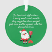 Pickleball 🎅 Santa Ornament (achterkant)