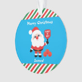 Pickleball 🎅 Santa Ornament (voorkant)