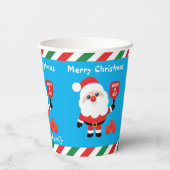 Pickleball 🎅 Santa Papieren Bekers (Achterkant)