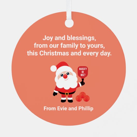 Pickleball 🎅 Santa Star Metal Ornament (Achterkant)