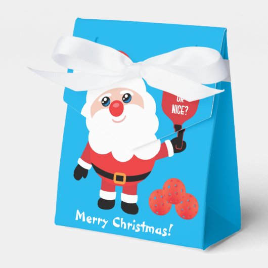 Pickleball 🎅 Santa tent Favor Box Bedankdoosjes (Voorkant Zijde)