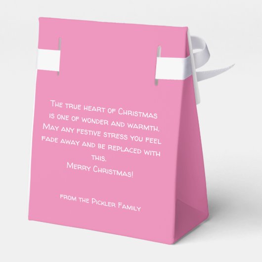 Pickleball 🎅 Santa tent Favor Box Bedankdoosjes (Achterkant)