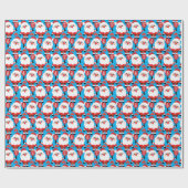 Pickleball Santa Wrapping Paper Cadeaupapier (Vlak)