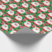 Pickleball Santa Wrapping Paper Cadeaupapier (Hoek)