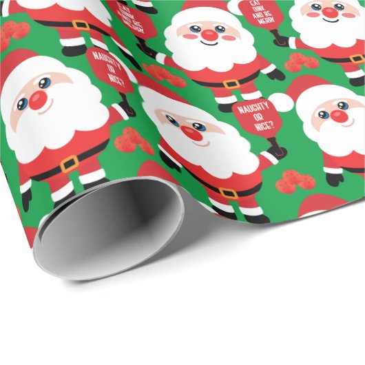 Pickleball Santa Wrapping Paper Cadeaupapier (Rol Hoek)