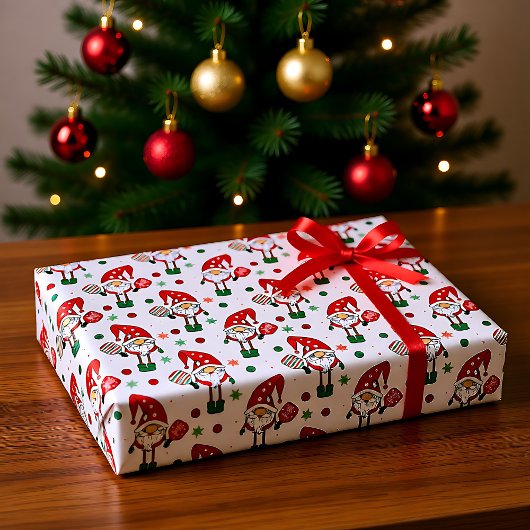 Pickleball Santa Wrapping Paper Tissuepapier