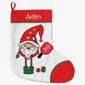 Pickleball santas grote kerst kous grote kerstsok (Voorkant)