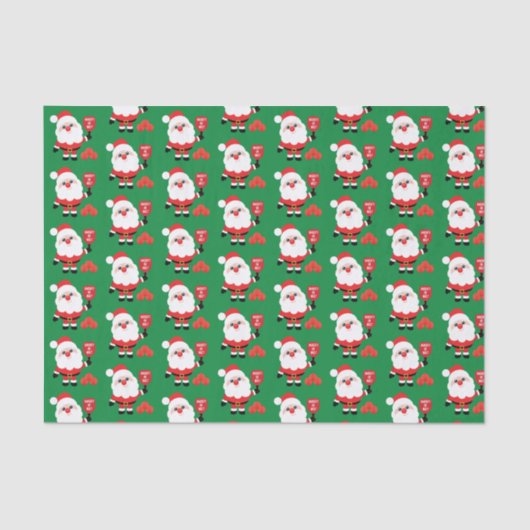 Pickleball 🎅    SantaTissue Paper Tissuepapier (Voorkant)