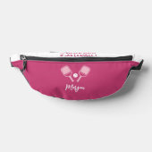 Pickleball Schattige Aanpasbare Naam Roze Girly Sp Heuptasje (Liggend)