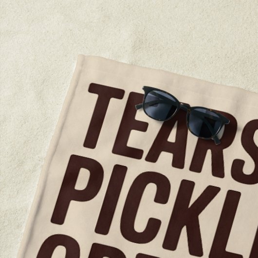 Pickleball scheurt tegenstanders dagelijks gebrouw strandlaken (In situ)