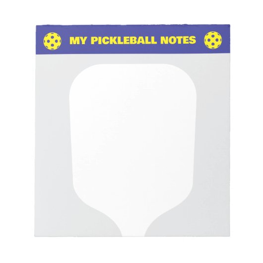 Pickleball score notepads for player and coach notitieblok (Voorkant)