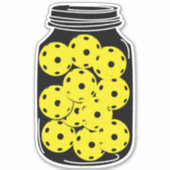 Pickleball-seizoen, sticker met pekelaar (Voorkant)