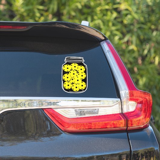Pickleball-seizoen, sticker met pekelaar (Auto Zijkant)