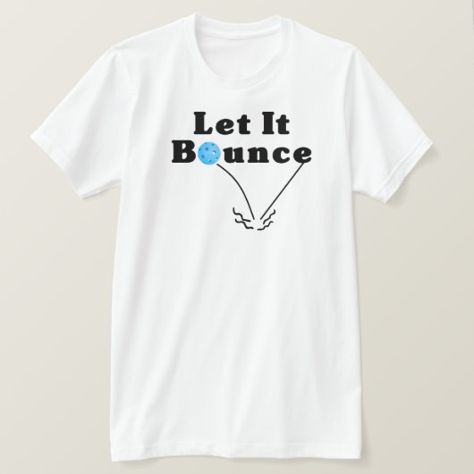 Pickleball Serve Laat het blauw gepersonaliseerd s T-shirt (Design voorkant)