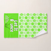 Pickleball Serve Laat het groen gepersonaliseerd s Handdoek (Handdoek)