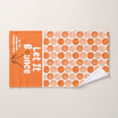 Pickleball Serve Laat het Sinaasappel gepersonalis Handdoek (Handdoek)