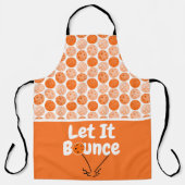 Pickleball Serve Laat het Sinaasappel gepersonalis Schort (Voorkant)