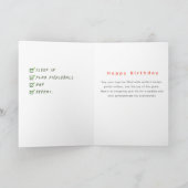 Pickleball Serve & Vieren Pensioen Verjaardag Kaart (Binnen)