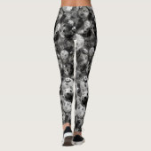Pickleball Shades of Grey Pattern Leggings (Achterkant)