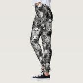 Pickleball Shades of Grey Pattern Leggings (Links)