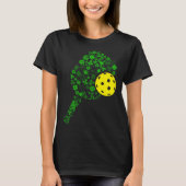 Pickleball Shamrock Leaf St Patrick Day Pickleball T-shirt (Voorkant)