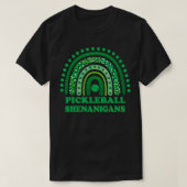 Pickleball Shenanigans St Patricks Day Shamrock Sa T-shirt (Design voorkant)