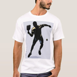 PICKLEBALL SILHOUET-AANVAL T-SHIRT