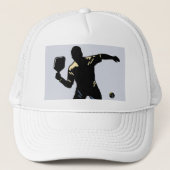 PICKLEBALL SILHOUET-AANVAL TRUCKER PET (Voorkant)