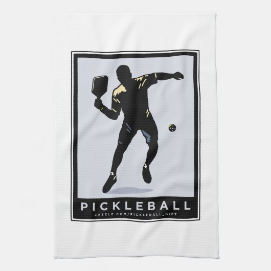 PICKLEBALL SILHOUET CLASSIC THEEDOEK (Verticaal)