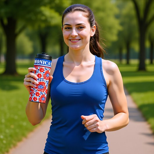 Pickleball Sipper, aangepaste tekst Thermosbeker