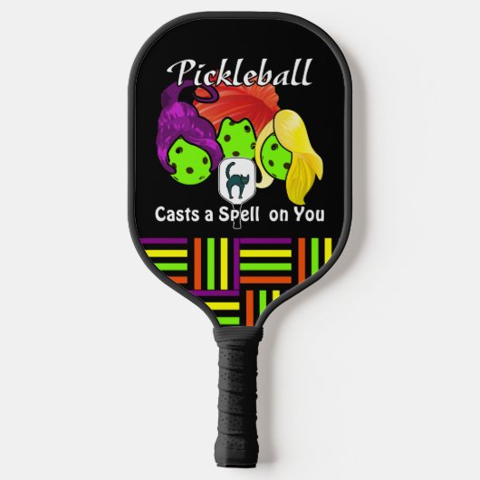 Pickleball Sister Witches Halloween Paddle (Achterkant)
