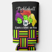 Pickleball Sister Witches Halloween Seltzer Blikjeskoeler (Voorkant)