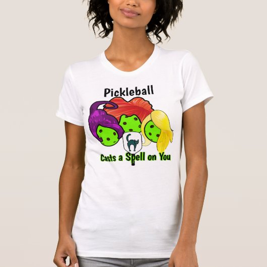 Pickleball Sister Witches Halloween T-shirt (Voorkant)