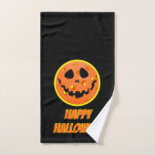Pickleball Skeleton Jack-o'-Lantern Halloween Handdoek (Handdoek)