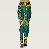 Pickleball Slang Court Mascot Graphic Leggings (Achterkant)