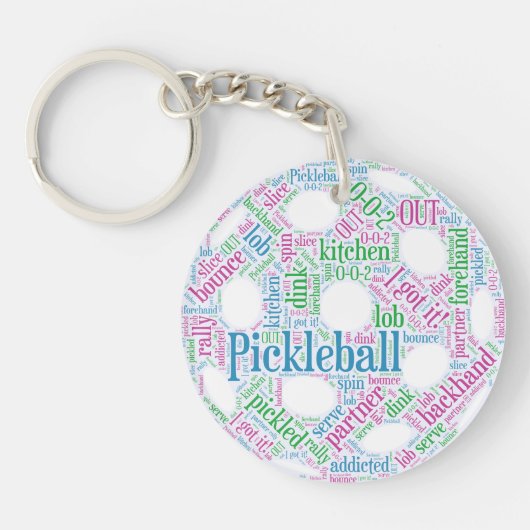 Pickleball Sleutelhanger (Voorkant)