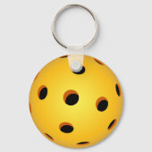Pickleball Sleutelhanger - Geel (Voorkant)