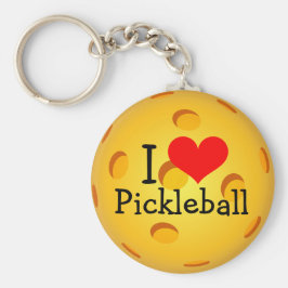 Pickleball Sleutelhanger - "I Love Pickleball"