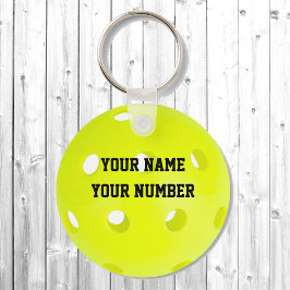 Pickleball-Sleutelhanger-ID Label-JOUW NAAM en -nu Sleutelhanger