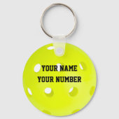 Pickleball-Sleutelhanger-ID Label-JOUW NAAM en -nu Sleutelhanger (Voorkant)