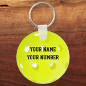 Pickleball-Sleutelhanger-ID Label-JOUW NAAM en -nu Sleutelhanger (Voorkant)