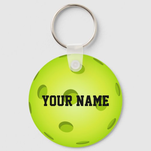 Pickleball Sleutelhanger - NAAM VAN DE DOUANE (Voorkant)