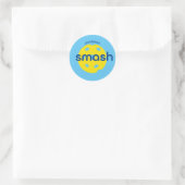 Pickleball-Smash Ronde Sticker (Tas)