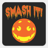 Pickleball Smash Vierkante Sticker (Voorkant)