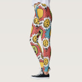 Pickleball SMASH WHIFF Comic Burst Dinked Leggings (Links)