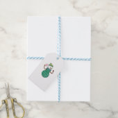 Pickleball Sneeuwman Grappig Kerstmis Xmas Cadeaulabel (Met Touw)
